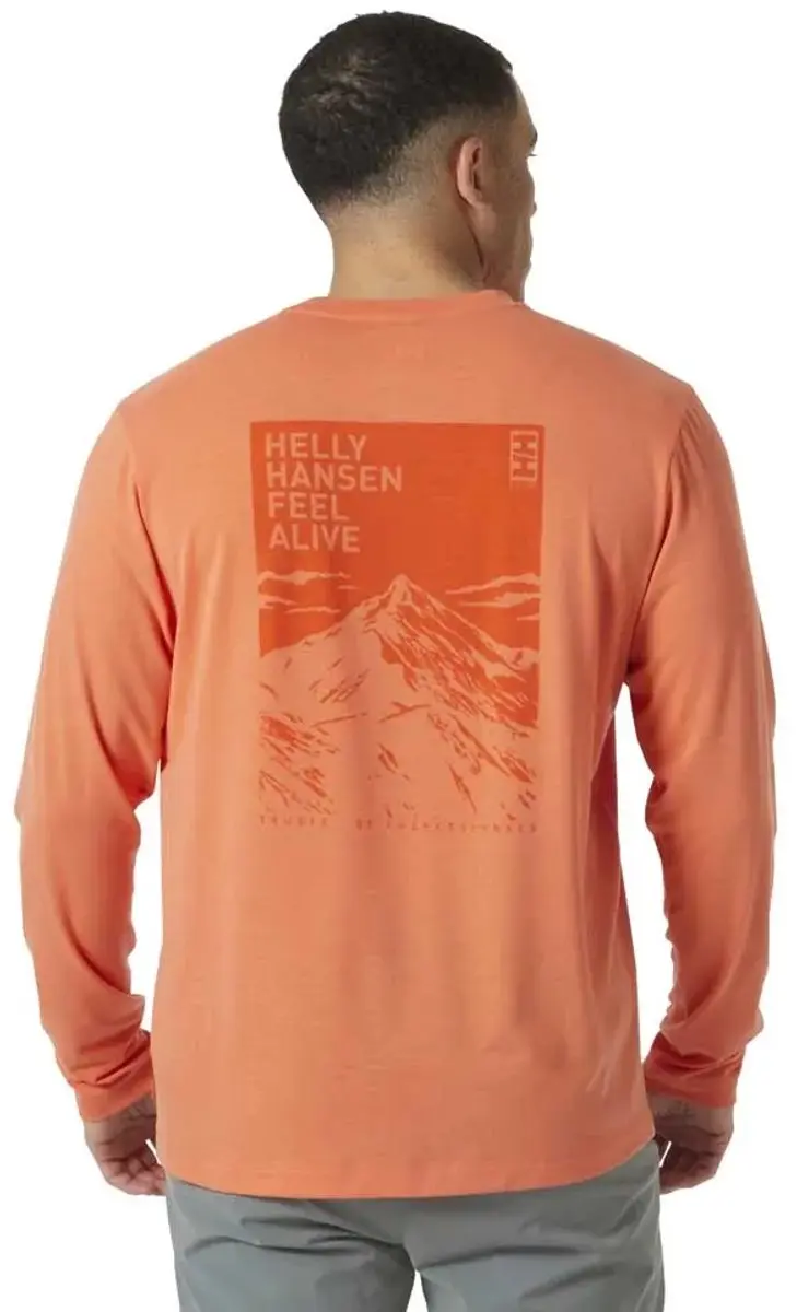 Helly Hansen Skog Graphic Jersey Lange Mouwen - M - Bonfire - afbeelding 2 van 4