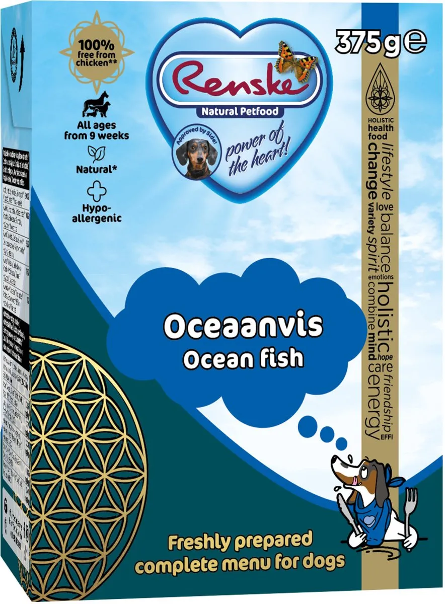 Renske Vers Tetrapack Hondenvoer Oceaanvis 375g