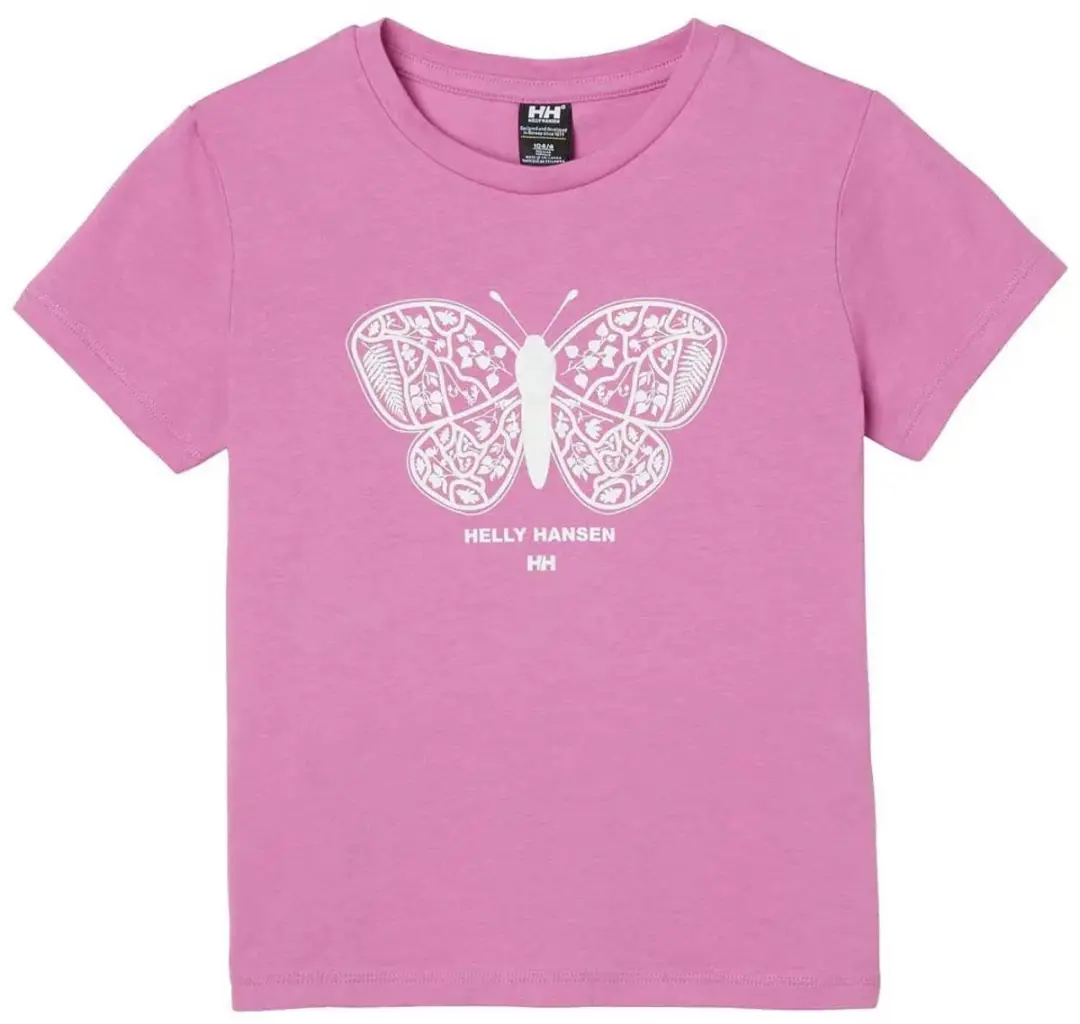 Helly Hansen Graphic Kinder T-shirt - Meta Pink - 6 Jaar - afbeelding 4 van 4