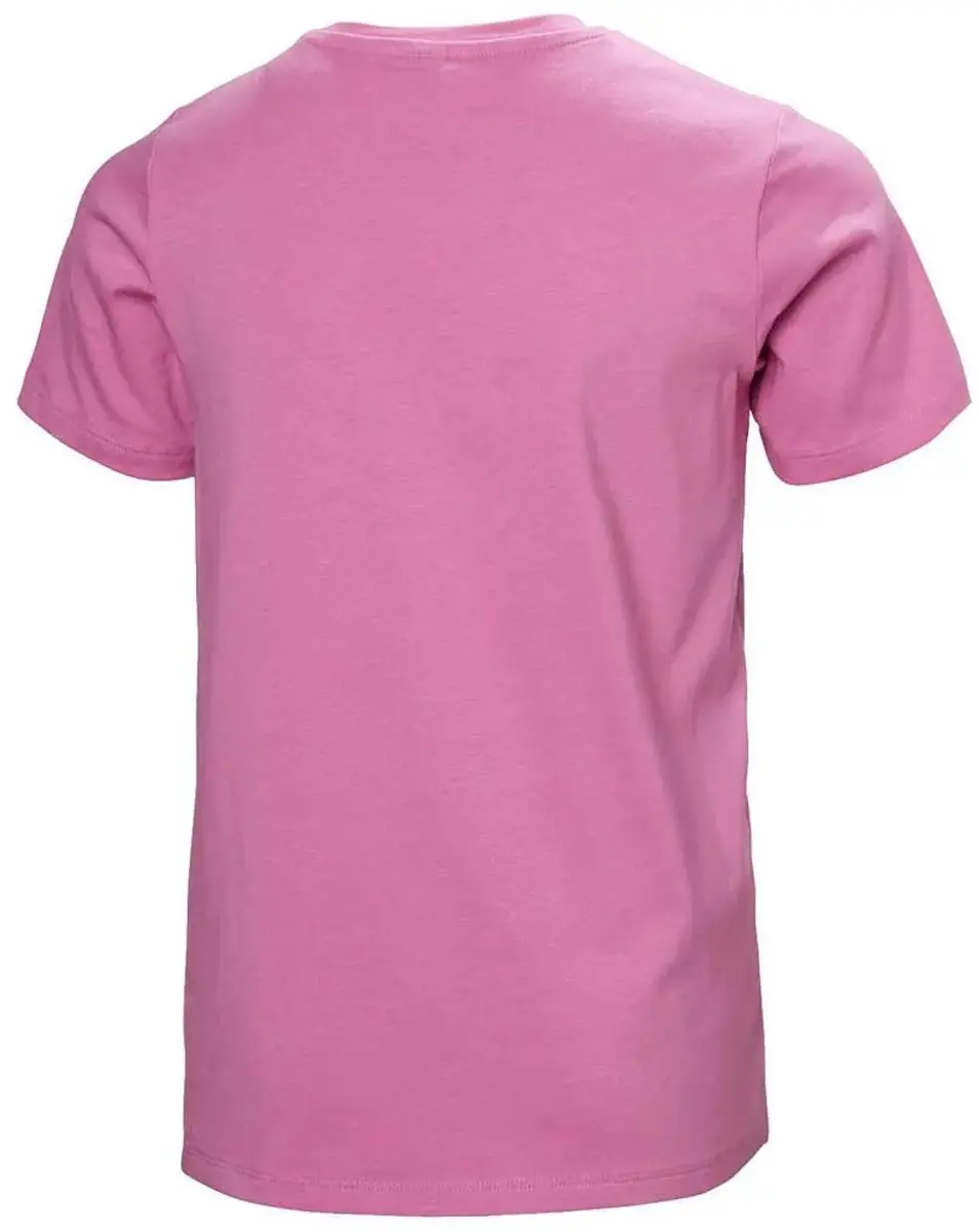 Helly Hansen Graphic Jr Kinder T-shirt - 10 Jaar - Meta Pink - afbeelding 3 van 3