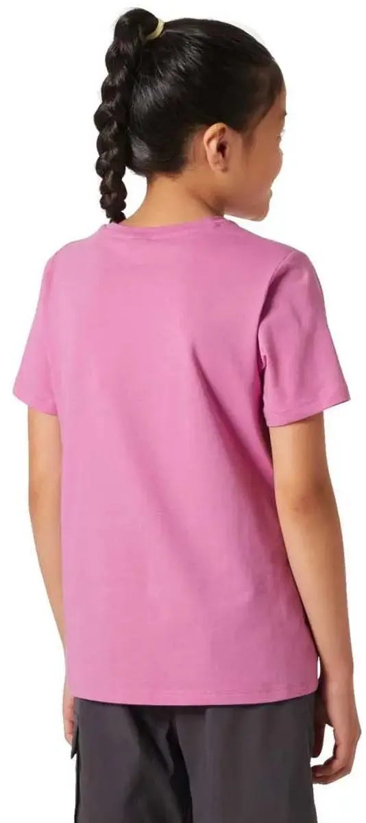 Helly Hansen Graphic Jr Kinder T-shirt - 10 Jaar - Meta Pink - afbeelding 2 van 3