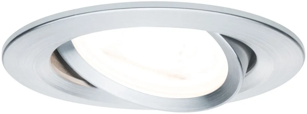 Paulmann LED-inbouwlamp Nova 84mm GU10 6,5W - 460lm - 2700K - Alu gedraaid
