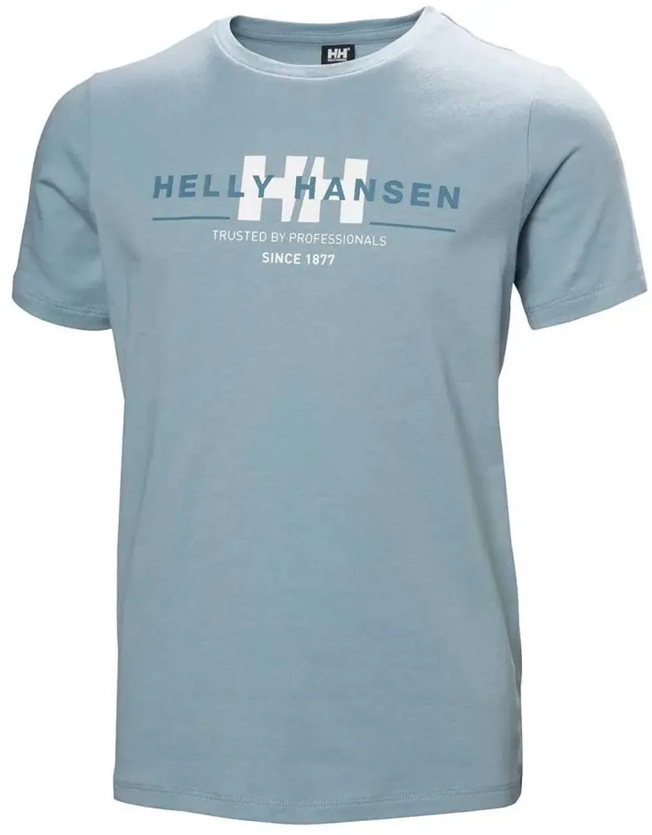 Helly Hansen Graphic Kinder T-shirt - 10 jaar - Windy Blue - afbeelding 3 van 4