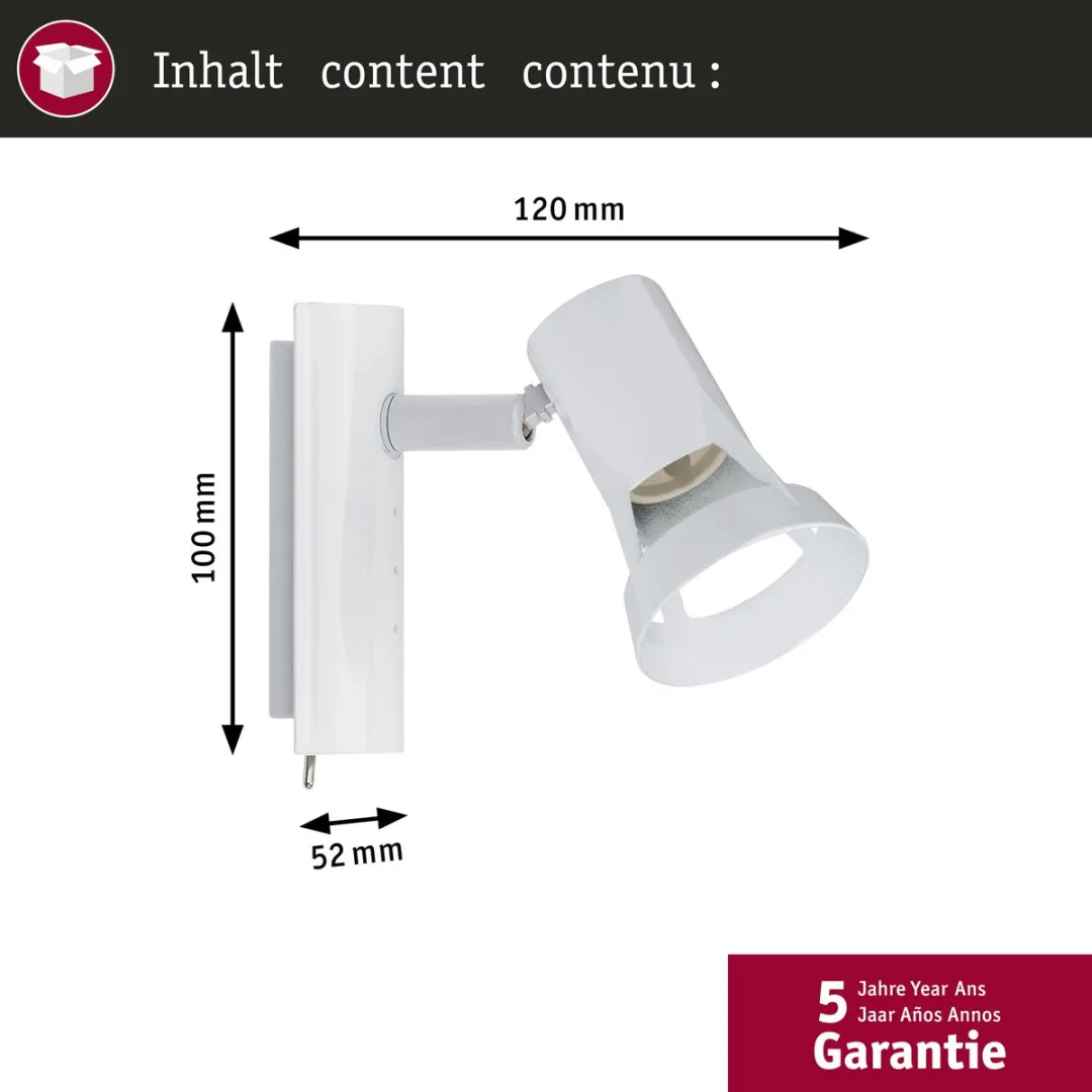 Paulmann Spotlight Teja GU10 10W - Wit - afbeelding 6 van 6