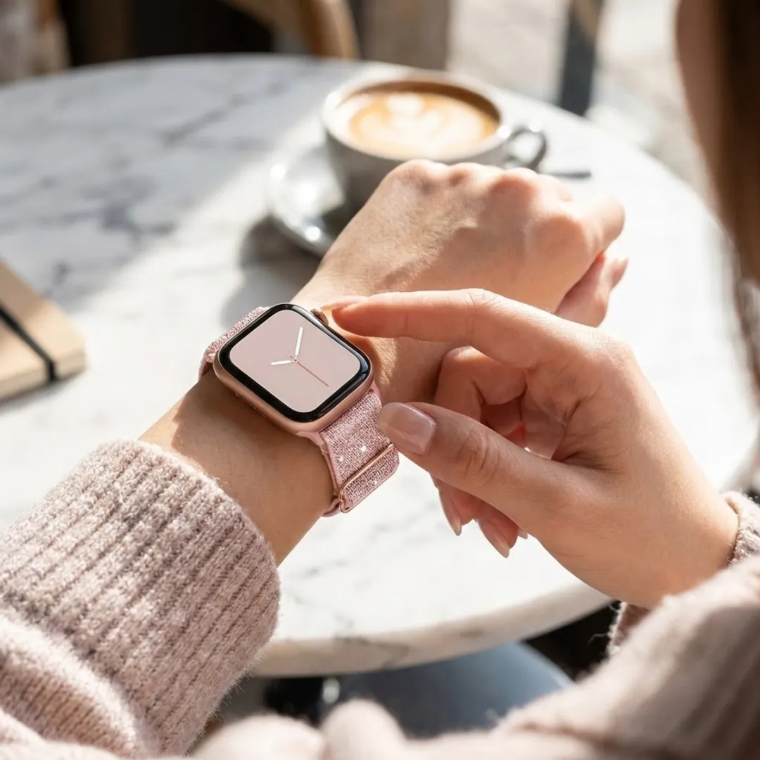 NUVEX Roze Smartwatchband - Apple Watch 38-42mm - One Size