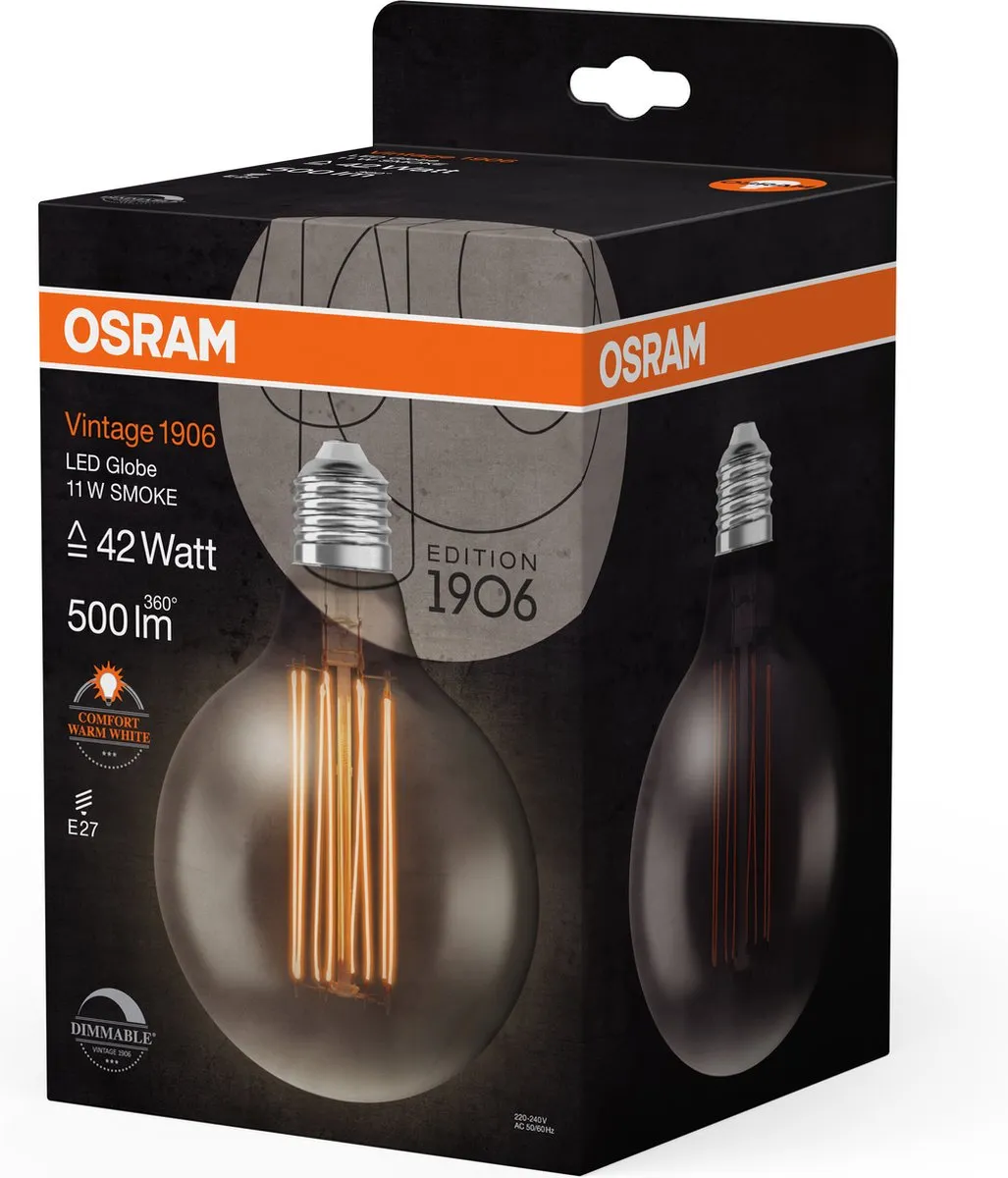 Osram LED Globe 11W E27 Warmwit - Ø95mm - afbeelding 5 van 6