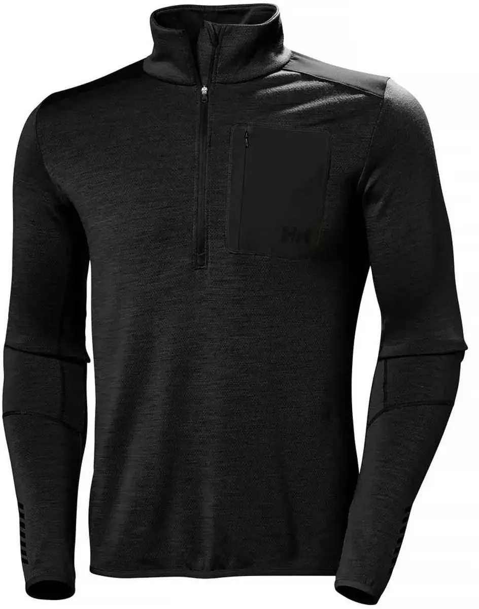 Helly Hansen Lifa Merino Halve Rits Onderhemd - Zwart - M - afbeelding 4 van 4