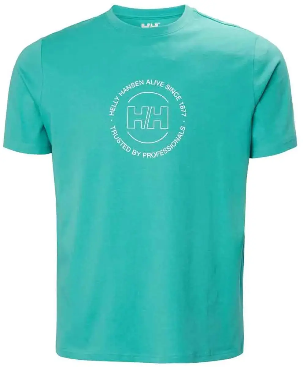 Helly Hansen Core Graphic T 2.0 T-shirt - Dark Mint - XL - afbeelding 3 van 4