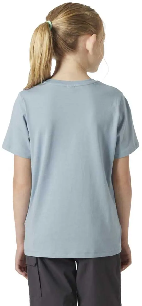 Helly Hansen Logo Jr T-shirt - Windy Blue - 146 - afbeelding 2 van 6
