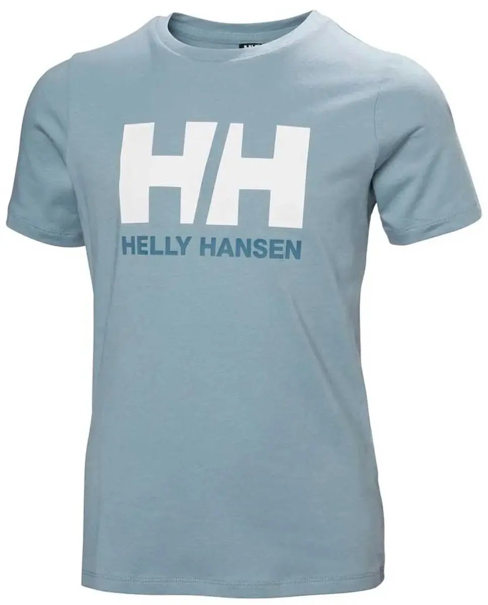 Helly Hansen Logo Jr T-shirt - Windy Blue - 146 - afbeelding 6 van 6