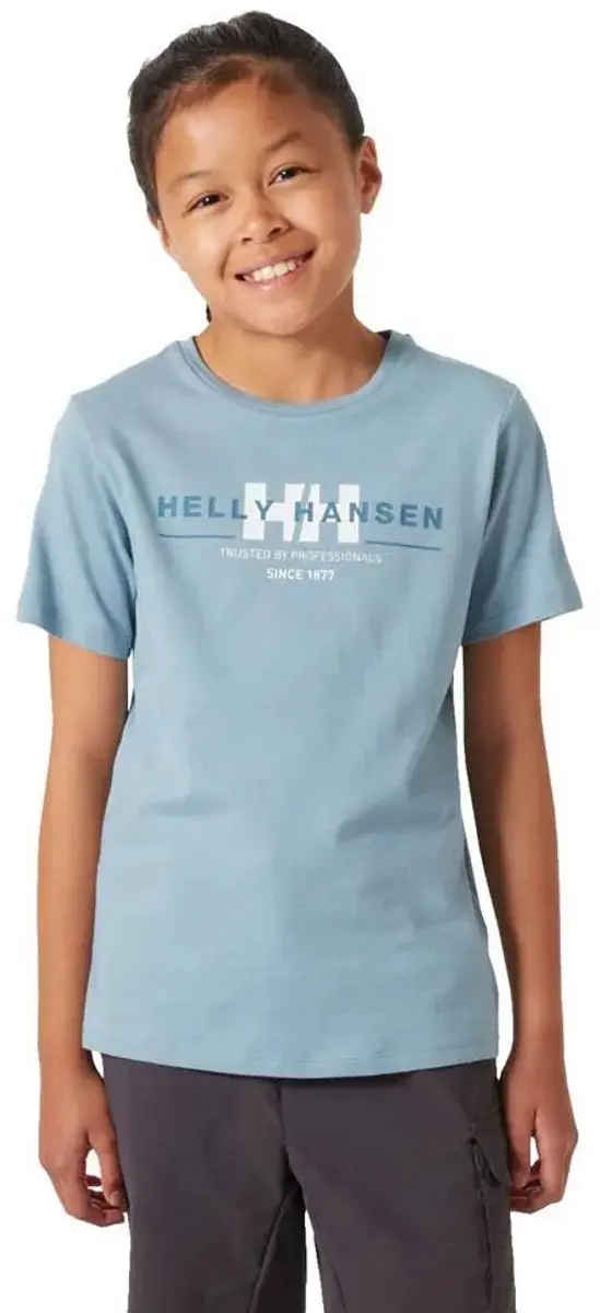 Helly Hansen Graphic Jr T-shirt - Windy Blue - 164 - afbeelding 6 van 6