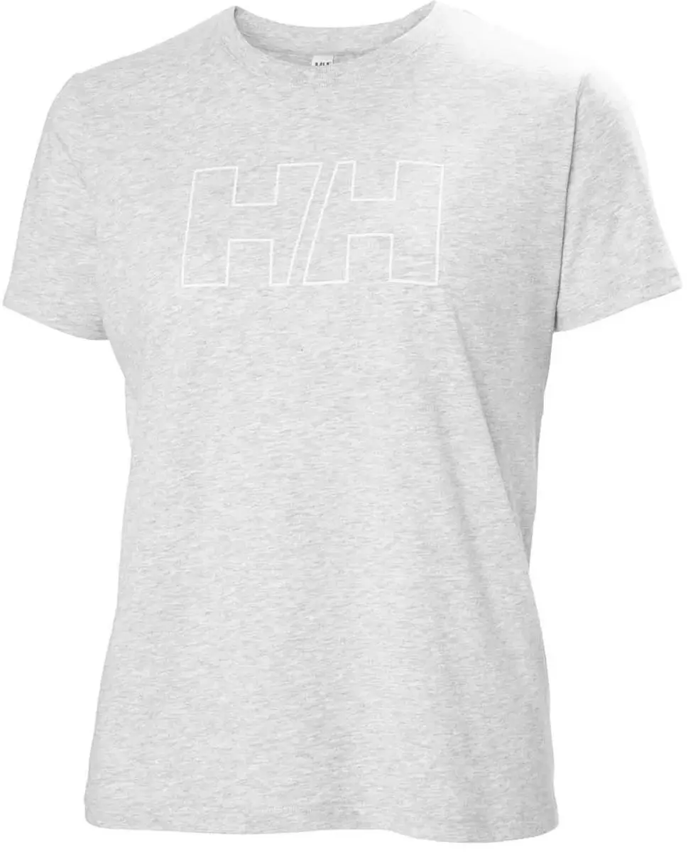 Helly Hansen Tech Logo Dames T-shirt - Grijs Melange - XS - afbeelding 6 van 6