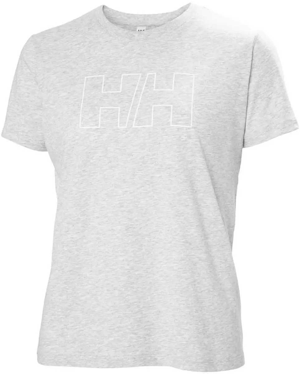 Helly Hansen Tech Logo Dames T-shirt - Grijs Melange - XS - afbeelding 4 van 6