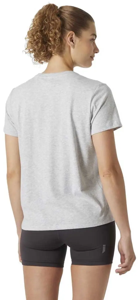 Helly Hansen Tech Logo Dames T-shirt - Grijs Melange - XS - afbeelding 2 van 6