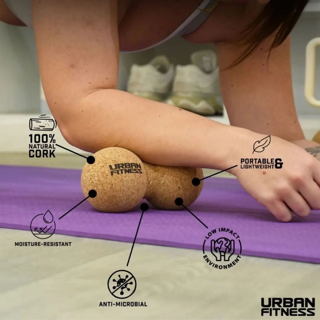 Urban Fitness Massagebal Kurk Peanut - afbeelding 2 van 3