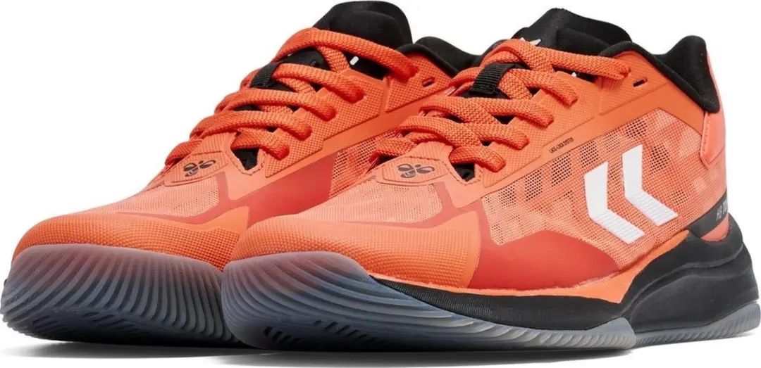 Hummel Topflight Pro Handbalschoenen - Zwart/Oranje - afbeelding 3 van 6