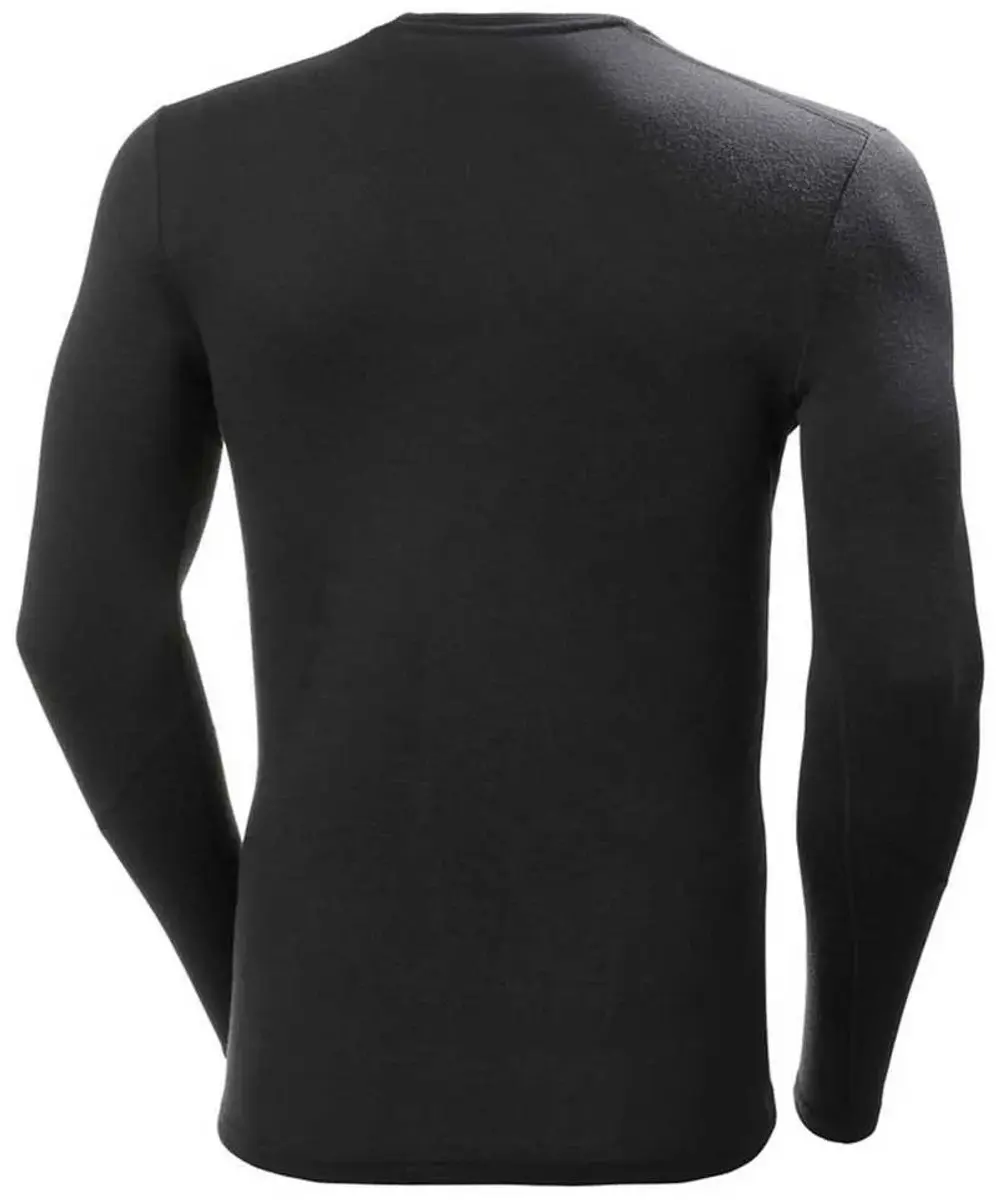 Helly Hansen Lifa Merino Midweight Crew Ondershirt - XL - Zwart - afbeelding 2 van 6