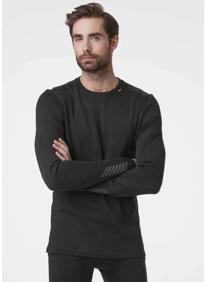 Helly Hansen Lifa Merino Midweight Crew Ondershirt - XL - Zwart - afbeelding 3 van 6