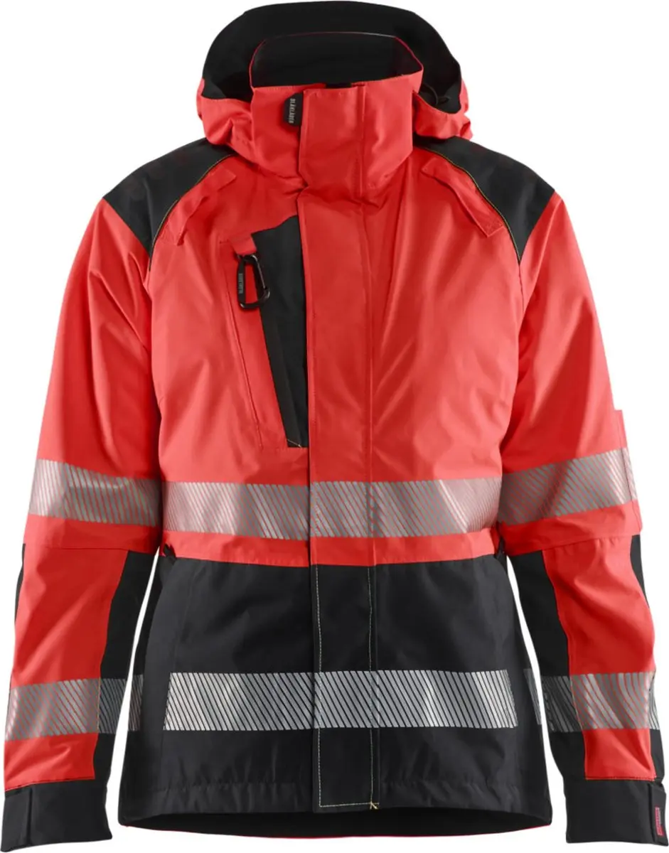 Blaklader 4436-1987 Dames Shelljack High Vis - High Vis Rood/Zwart - XL