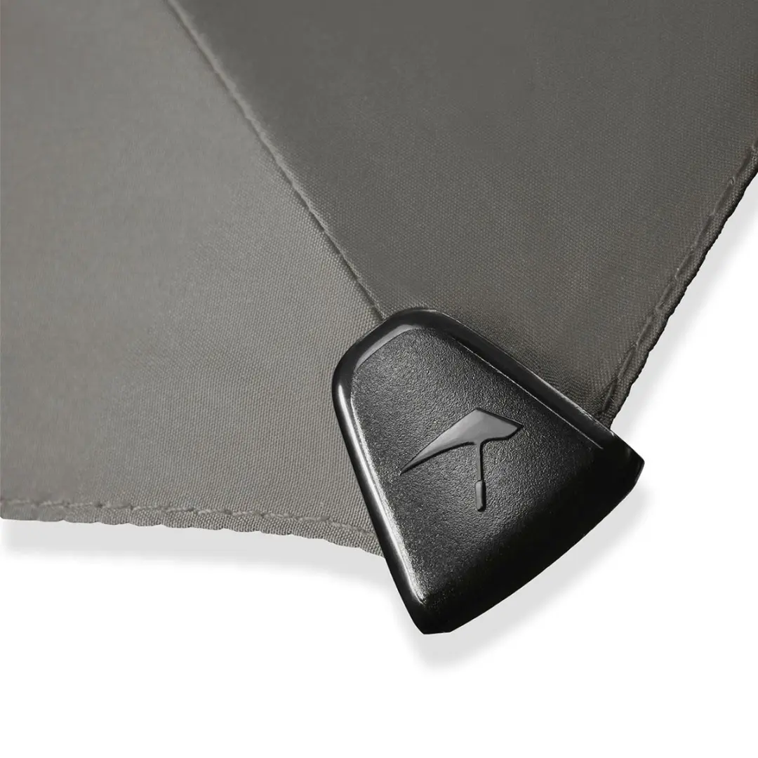 Senz XXL Stick Stormparaplu 107cm - Silk Grey - afbeelding 5 van 6