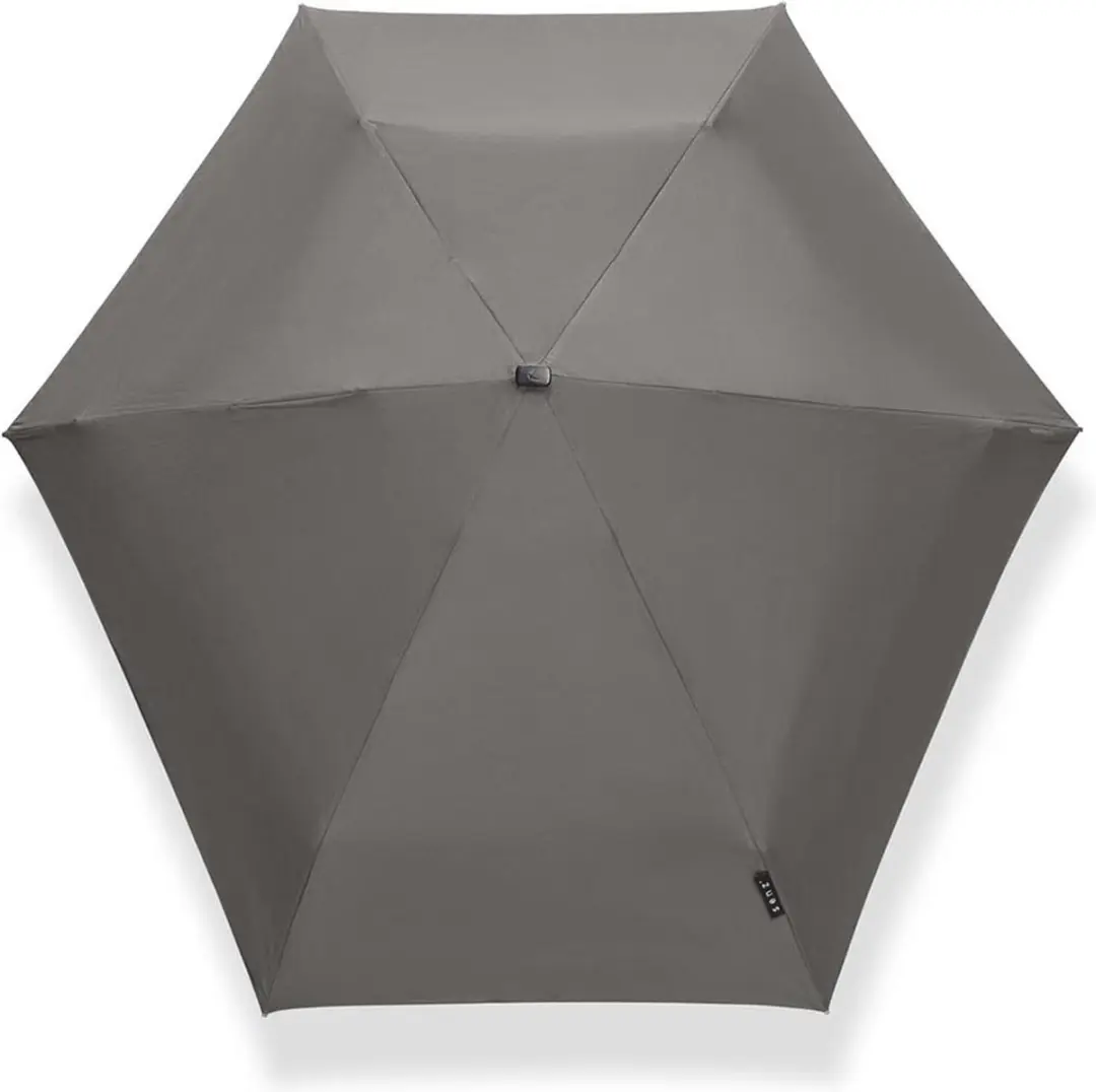Senz Micro Opvouwbare Stormparaplu 80cm - Silk Grey - afbeelding 5 van 6