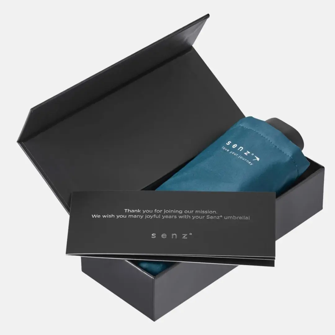 Senz Micro Foldable Storm Umbrella Stormparaplu - Blauw - afbeelding 2 van 6