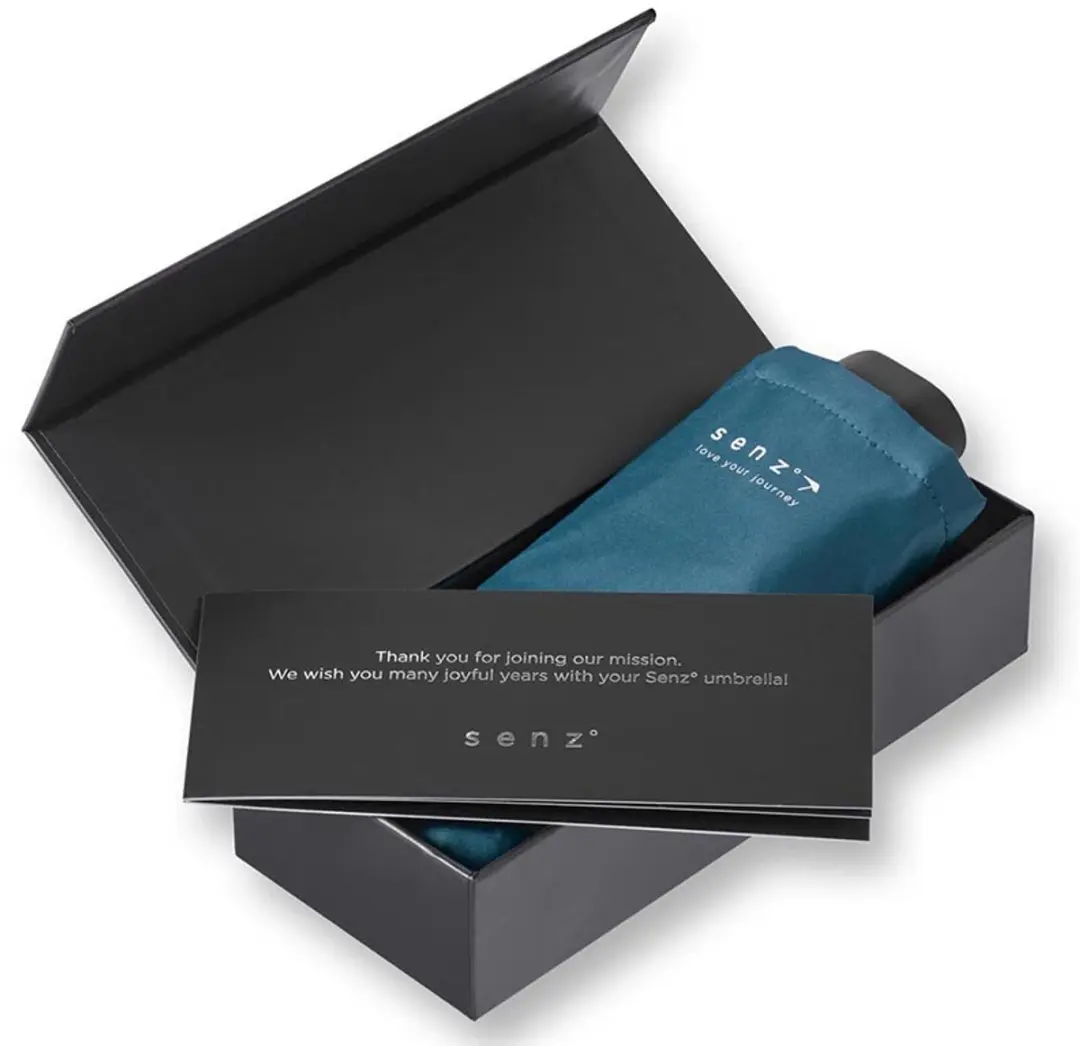 Senz Micro Foldable Storm Umbrella Stormparaplu - Blauw - afbeelding 5 van 6