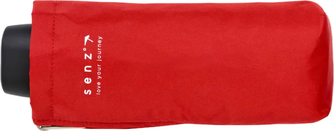 Senz Micro Opvouwbare Stormparaplu - 80cm - Rood - afbeelding 4 van 6
