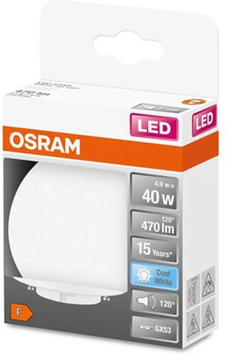 Osram LED Star GX53 4.9W - 470lm - 4000K - Mat - 6 Stuks