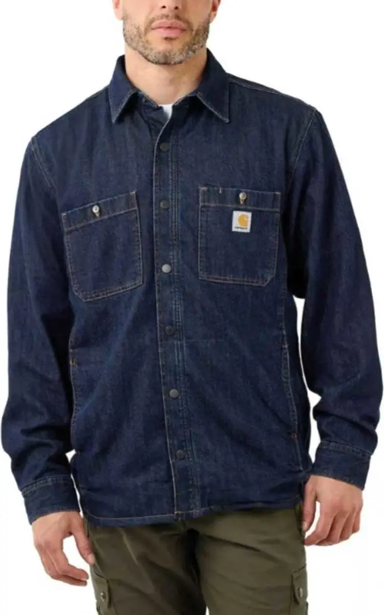 Carhartt Snap-Front Denim Fleece Overhemd