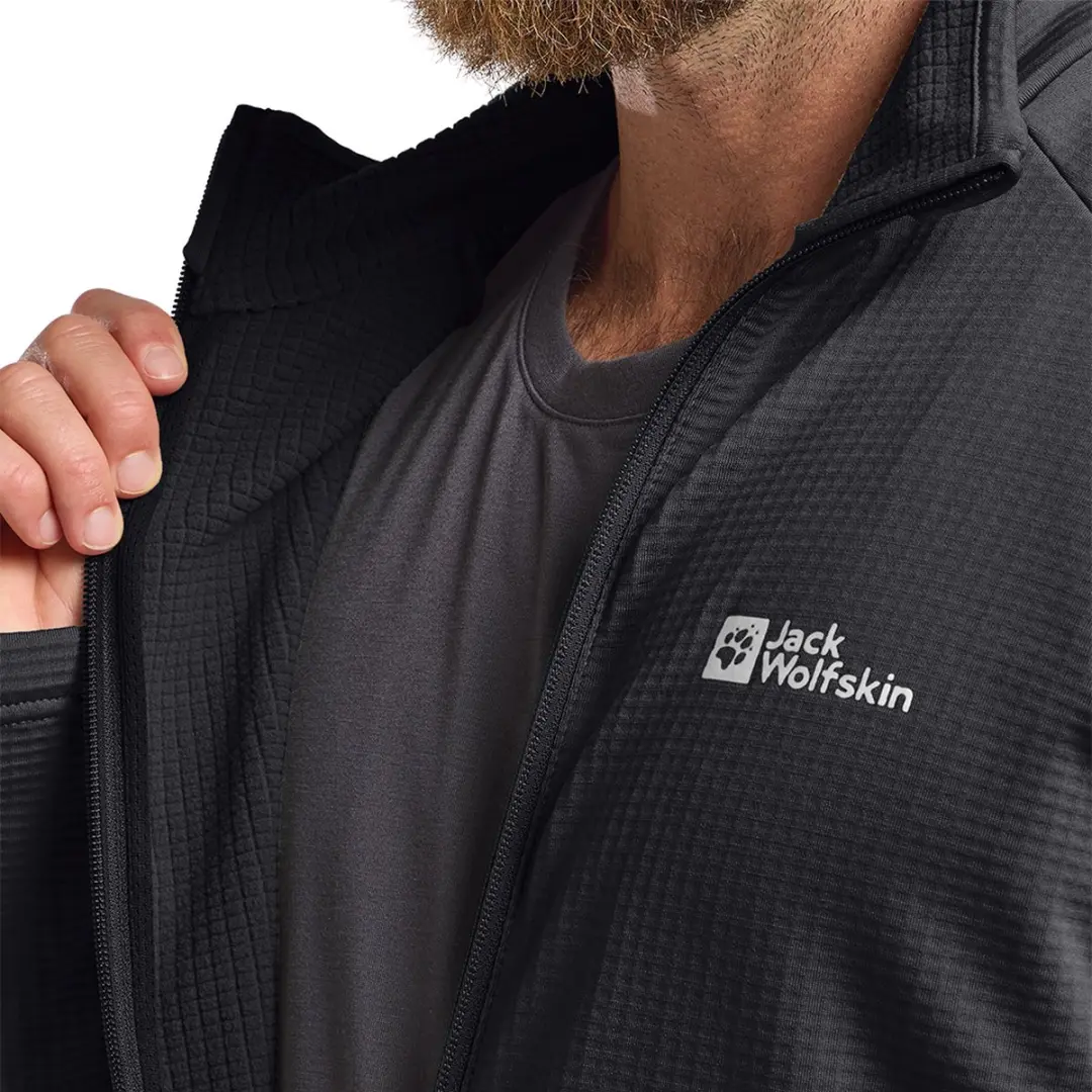 Jack Wolfskin Kolbenberg Fleece Jack Heren - Phantom - XXL - afbeelding 5 van 6