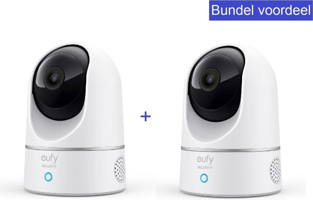 Eufy 2K Indoor Camera - 2 Stuks (Zwart/Wit)