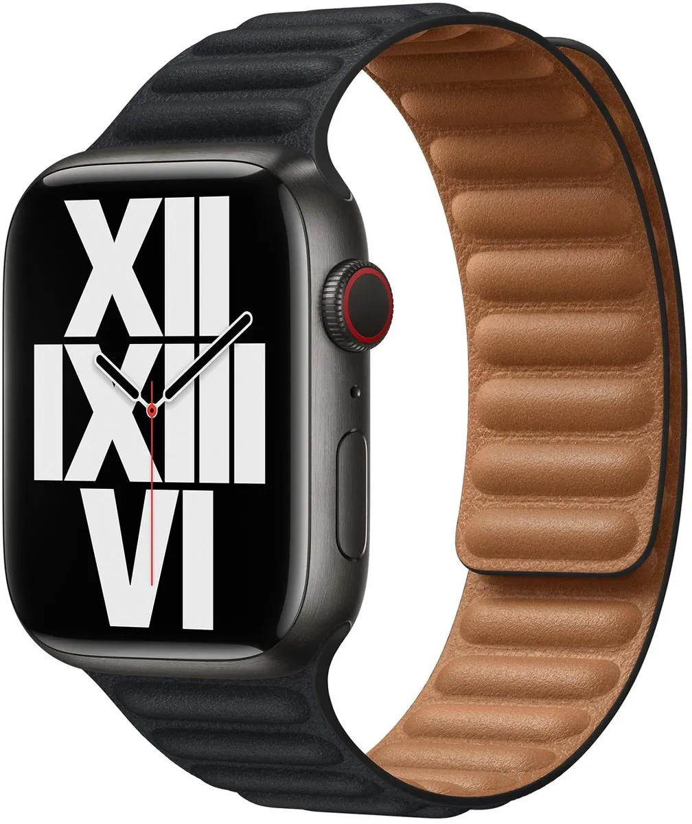 Apple Watch Leather Link Bandje 41mm - M/L - Midnight