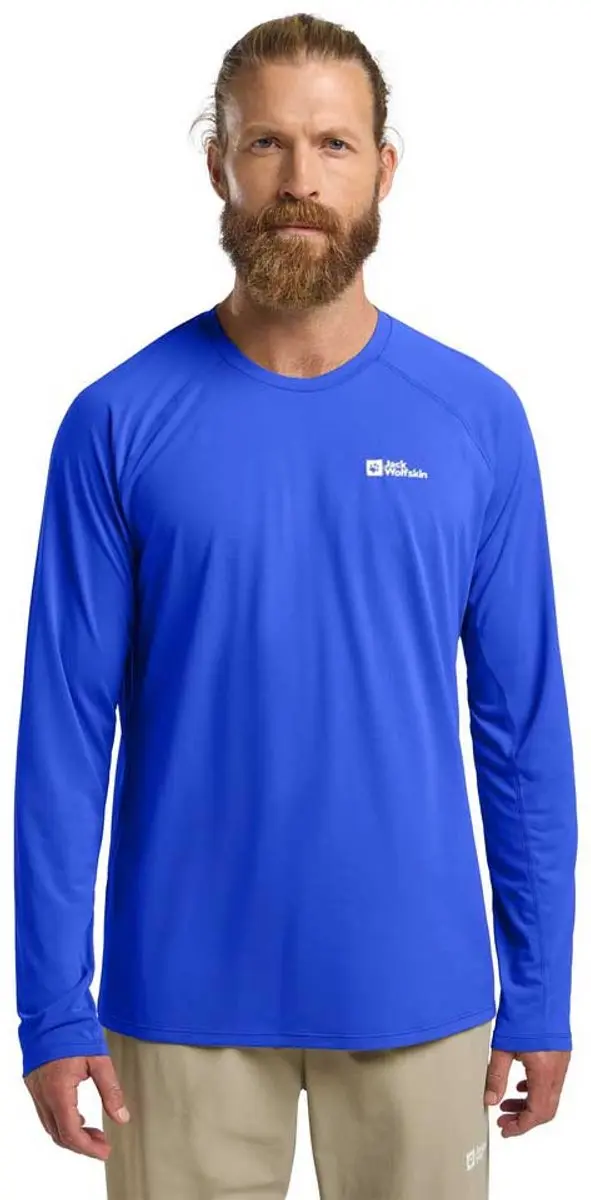 Jack Wolfskin Prelight Swift T-shirt Met Lange Mouwen Blauw 2XL Man