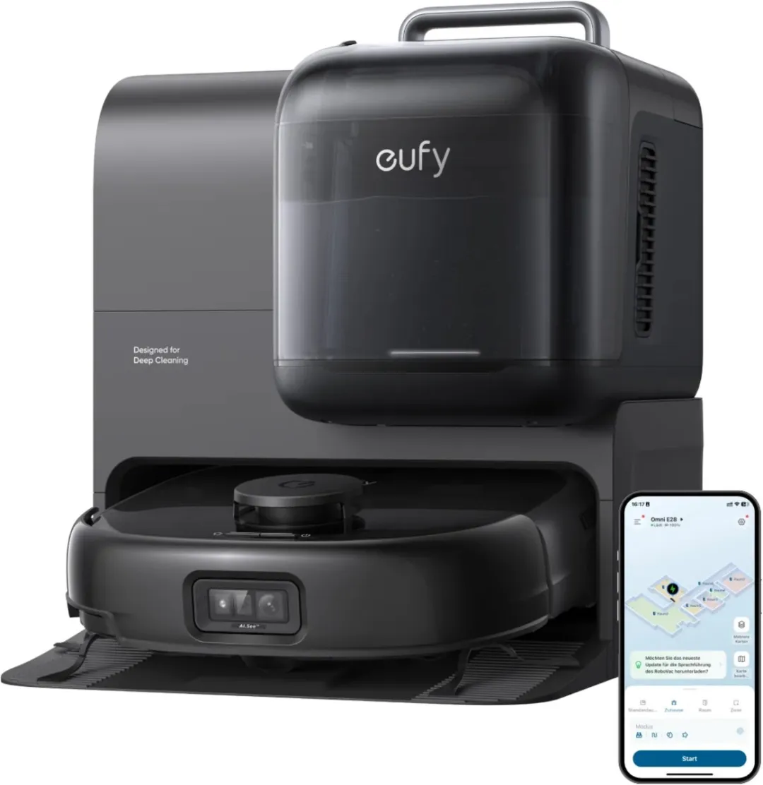 Eufy Omni E28 Robotstofzuiger - 20.000 Pa - Zwart