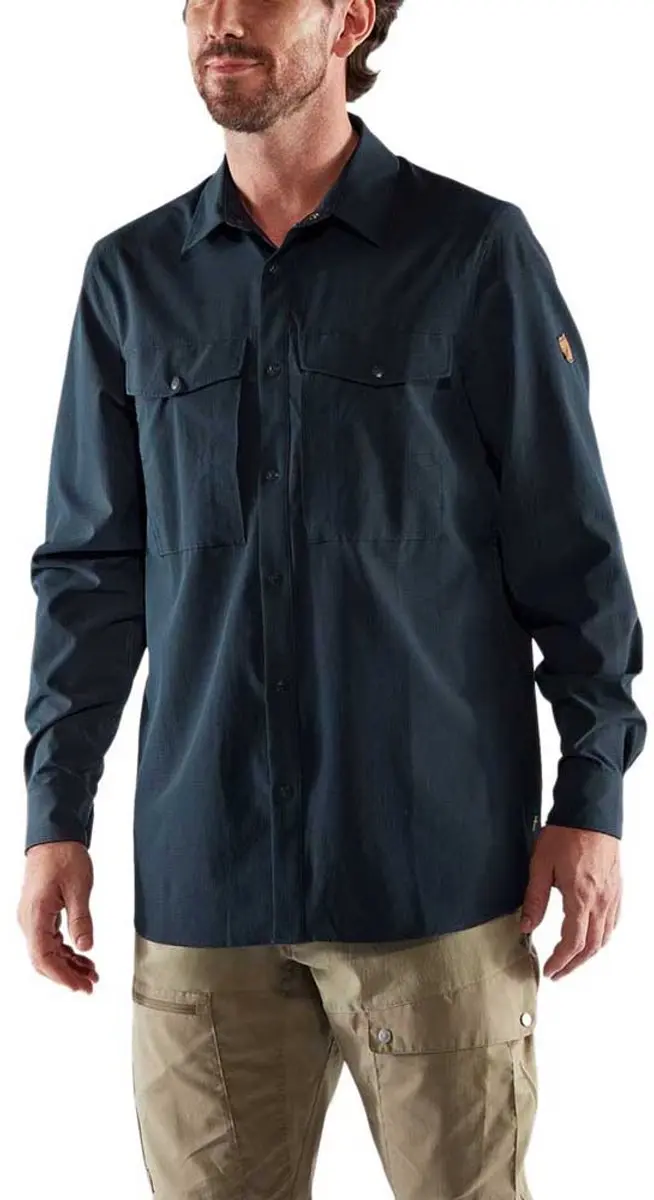 Fjallraven Abisko Trekking Shirt - Blouse - Heren - Blauw - Maat M