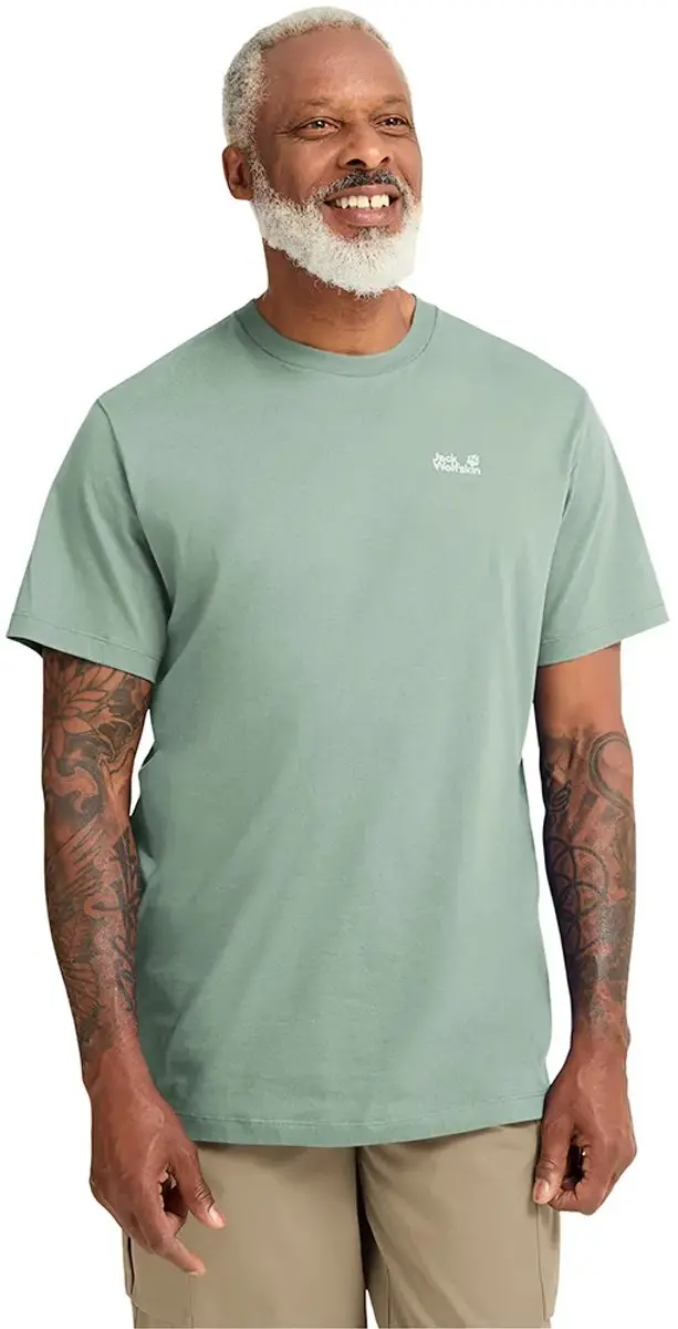 Jack Wolfskin Essential T-shirt Met Korte Mouwen Groen L Man