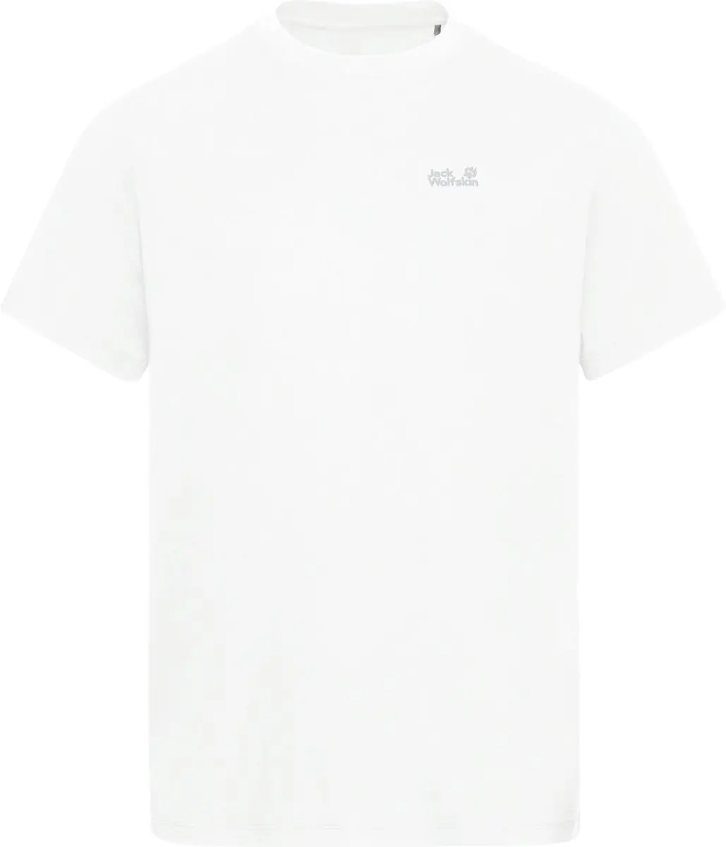 Jack Wolfskin ESSENTIAL T M Heren Outdoorshirt-Stark White