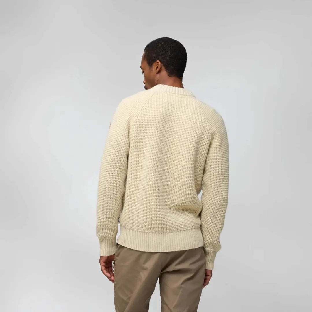 Fjällräven Övik Waffle Knit Trui - Light Beige - afbeelding 5 van 6