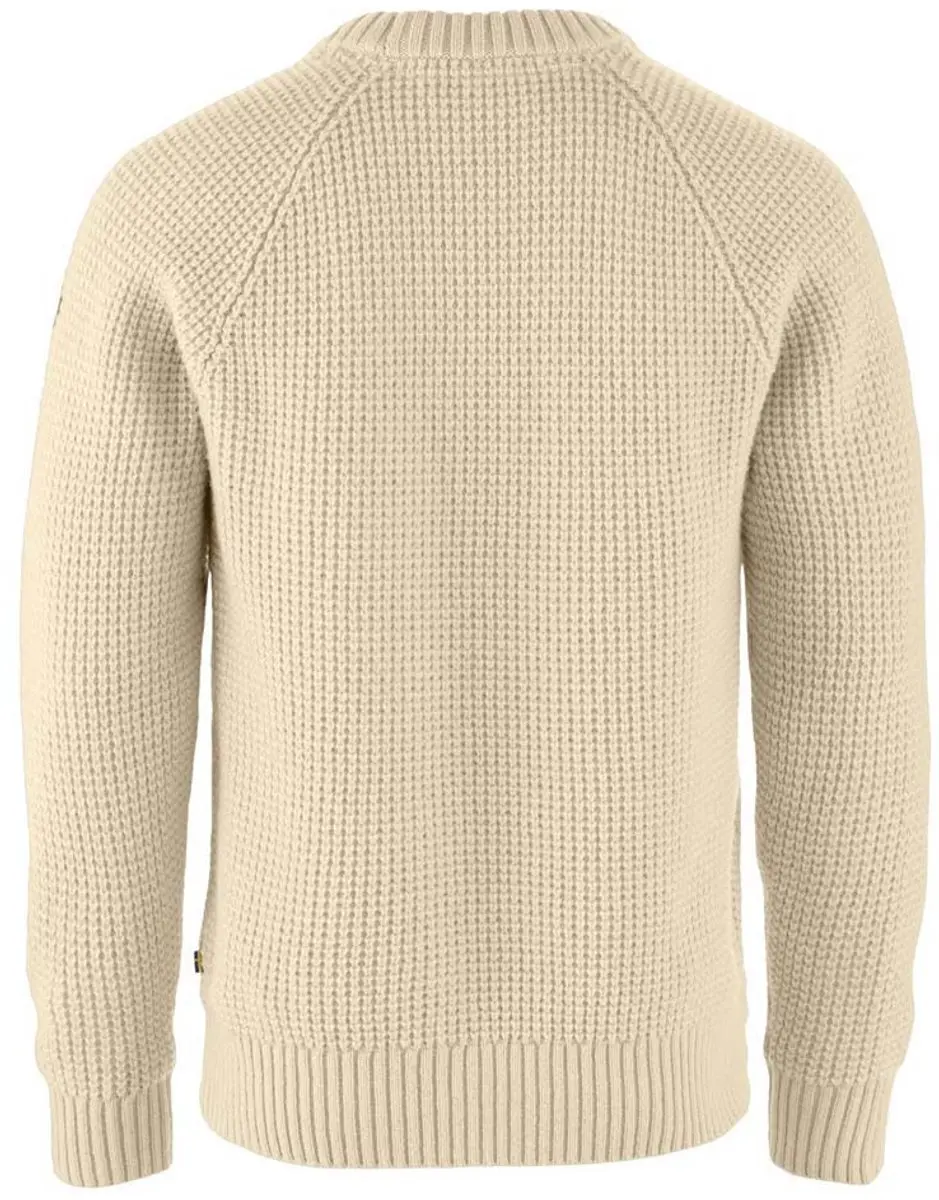 Fjällräven Övik Waffle Knit Trui - Light Beige - afbeelding 6 van 6