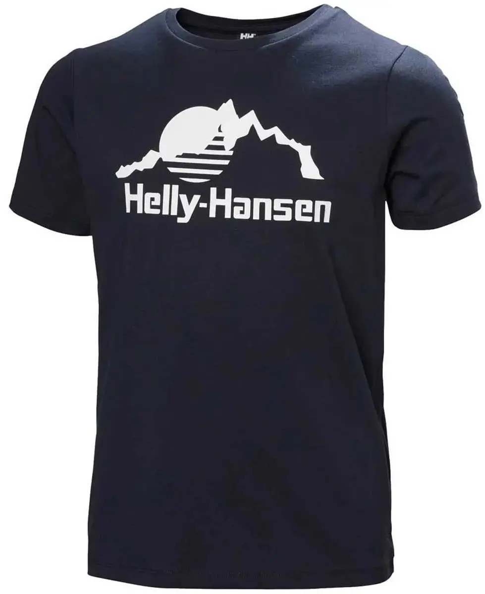 Helly Hansen Graphic Kinder T-shirt - Navy - 8 jaar - afbeelding 6 van 6