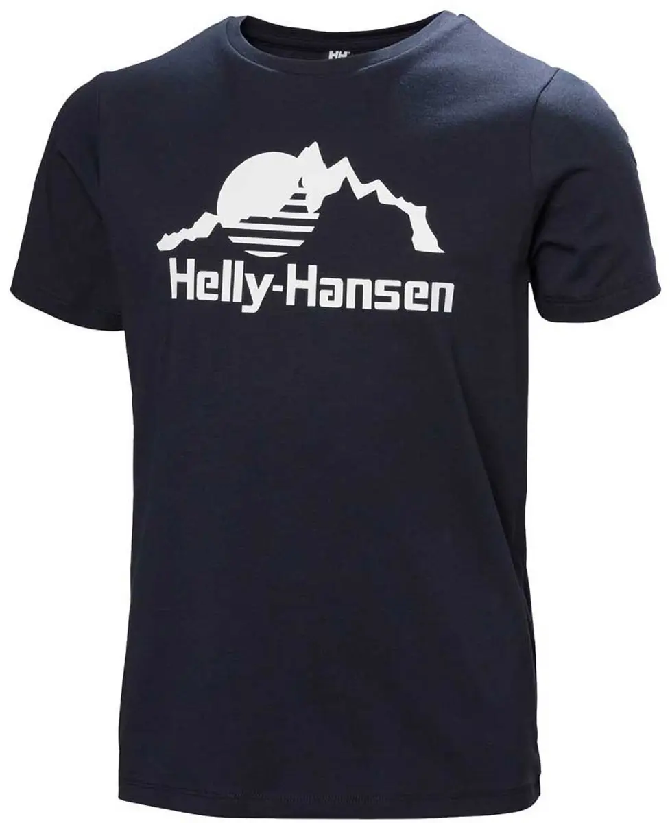 Helly Hansen Graphic Kinder T-shirt - Navy - 8 jaar - afbeelding 4 van 6