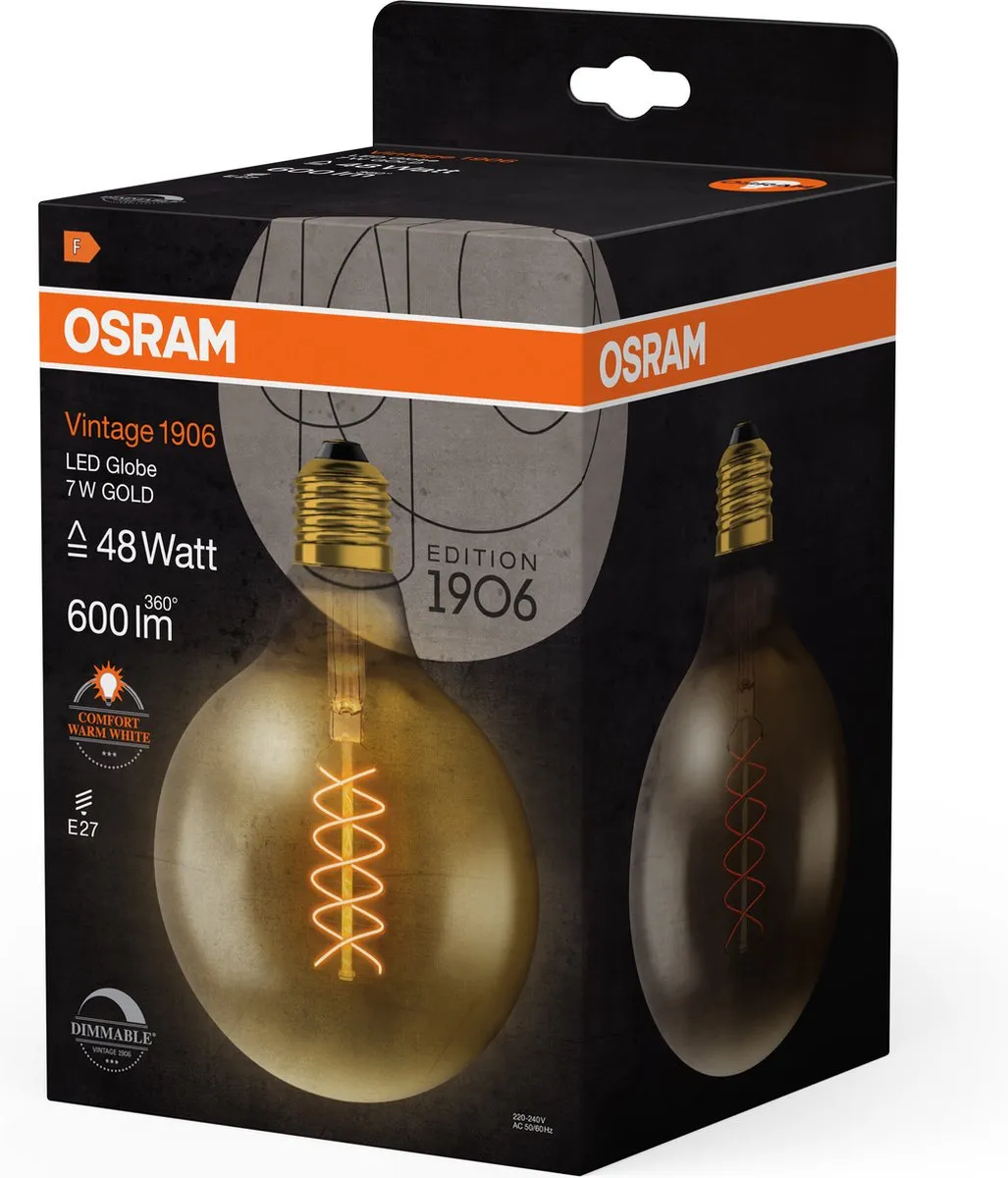 Osram LED Globe E27 7W Warmwit