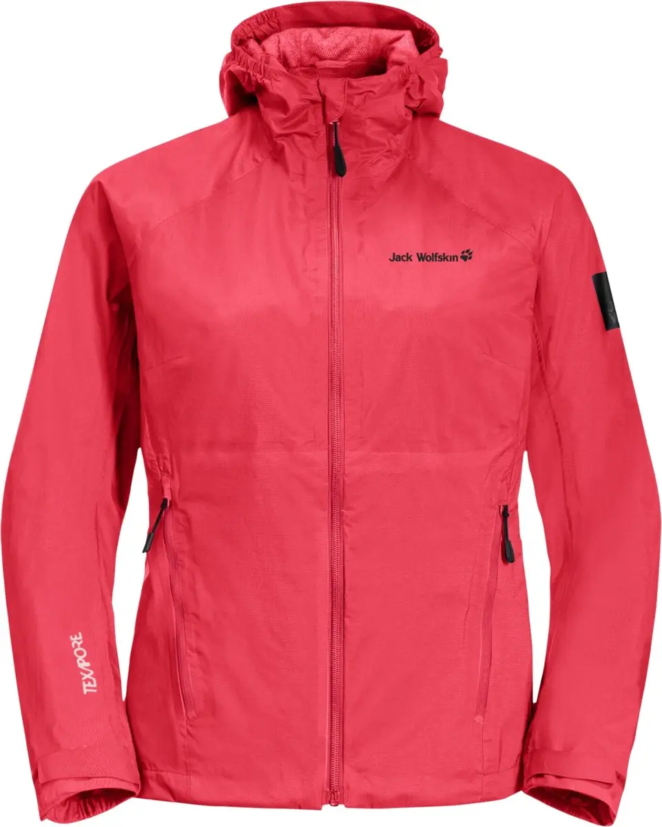 Jack Wolfskin Tasman Damesjack - Rood - XXL - afbeelding 2 van 4