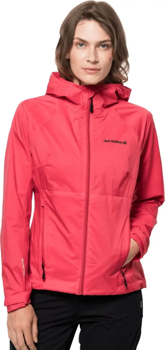 Jack Wolfskin Tasman Damesjack - Rood - XXL
