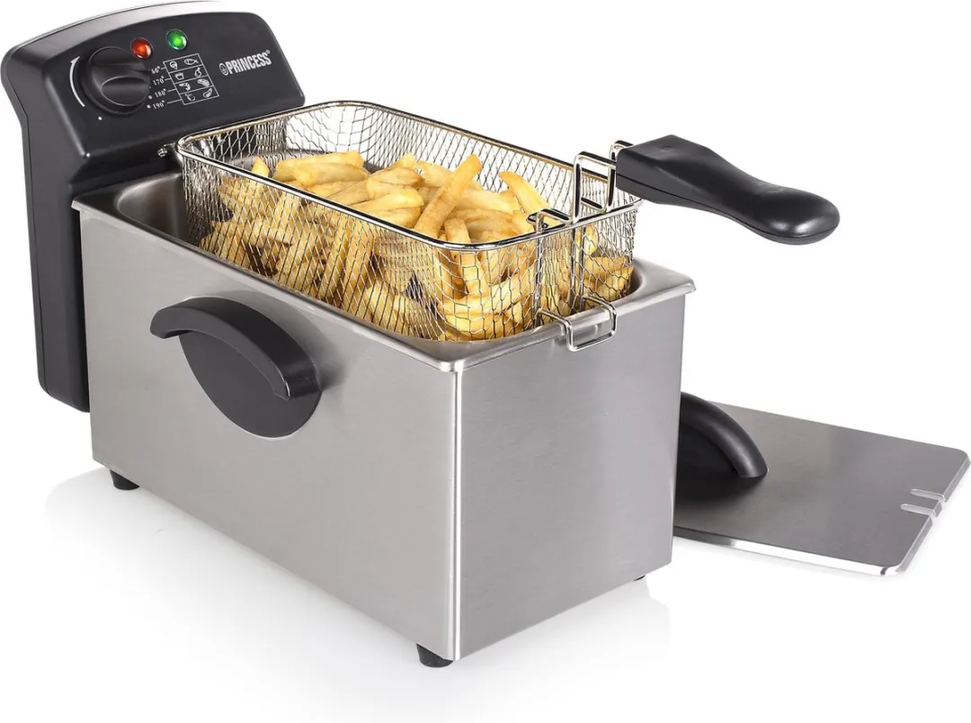 Princess 182626 Familie Castel Frituurpan 3L - 2000W - Zilver