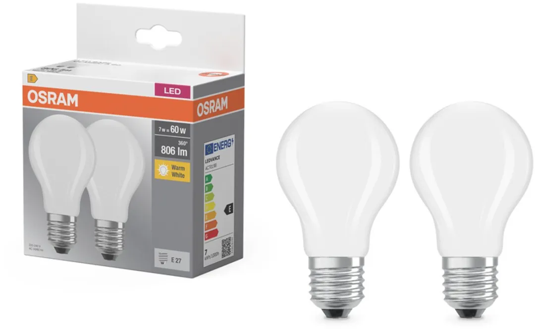 Osram AC45205 LED-lamp Warm wit 6,5W E27 - Helder - afbeelding 3 van 6