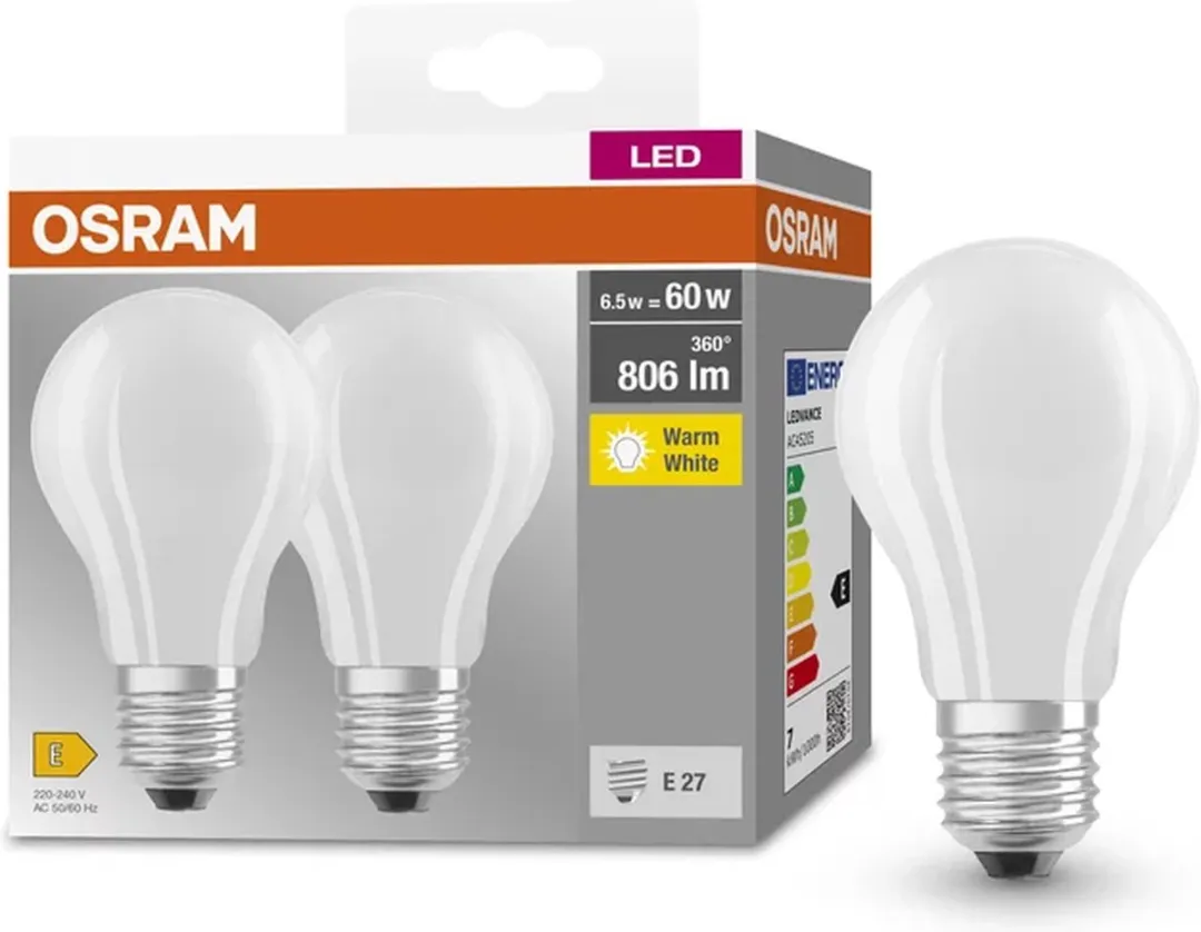 Osram AC45205 LED-lamp Warm wit 6,5W E27 - Helder - afbeelding 5 van 6