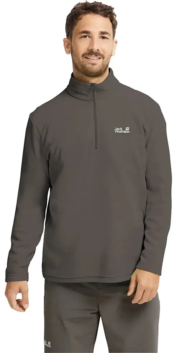 Jack Wolfskin Taunus 100 Sweatshirt Met Halve Rits Grijs S Man