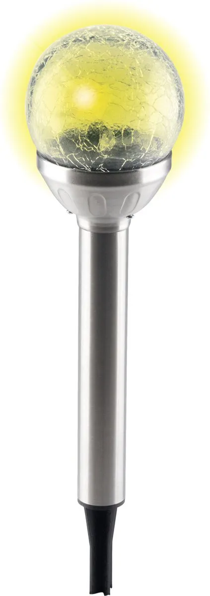 Grundig Solar Tuinlamp 4x - Ø8cm - Zilver